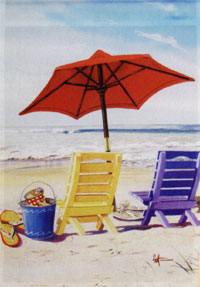 View Beachy Keen Impressions Flag 28"x40" - 23813