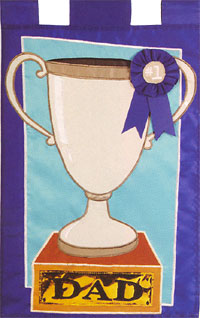 View #1 Dad Applique Garden Flag 11.5"x18" - 24053