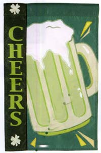 View Cheers Applique Flag 28"x44" - 25398