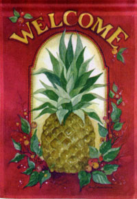 View Welcome Pineapple Impressions Flag 28"x40" - 25588