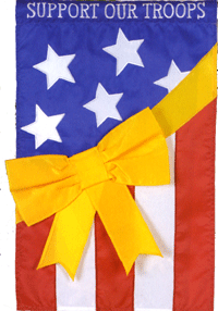 View Support our Troops AppliqueGarden  Flag 11.5"x18" - 25614