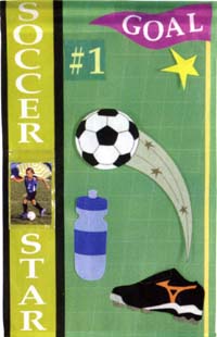 View Soccer Create A Flag Garden Flag 11.5"x18" - 25705