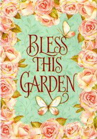 View Bless This Garden Impressions Garden Flag 12.5"x18" - 26012