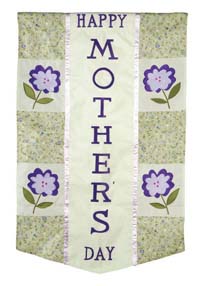 View Happy Mother's Day Applique Garden Flag 11.5"x18" - 26151