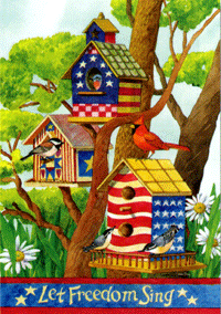 View Let Freedom Sing Impressions Garden Flag 12.5"x18" - 26189
