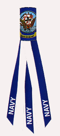 View Navy Windsock 12"x60" - 28047TG