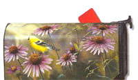 View Goldfinch & Coneflower Magnetic Mail Wrap - 2930MW