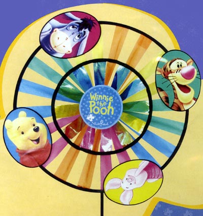 View Winnie the Pooh Pinwheel (Features 14" & 18" Dual Spinners with velcro removable characters) - 32711GFK