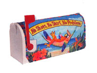 View No Shoes No Shirt No Problem Mailbox Cover - 3704CD