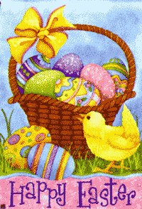 View Easter Basket Garden Flag 12"x18" - 39452MW
