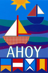 View Ahoy Flag 28"x40" - 52191A