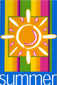 View Sizzling Summer Garden Flag 12"x18" - 51207A