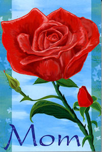 View Roses for Mom Garden Flag 12"x18" - 51622A
