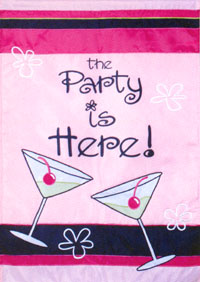 View Girls Night In Applique Flag 28"x40" - 52212A