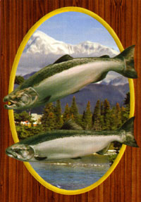View Chinook Salmon Flag 28"x40" - 52231A