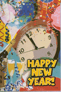 View New Year's Party Garden Flag 12"x18" - 51357A