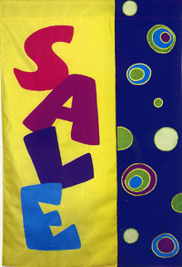 View On Sale Applique Flag 28"x40" - 52532A
