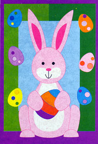 View Easter Bunny Flag 28"x40" - 52612A