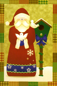 Santa's Doves Flag 28"x40"
