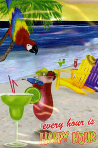 View 5 O'clock Somewhere Garden Flag 12"x18" - 51716A