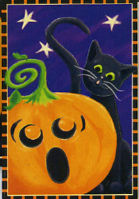 View Halloween Surprise Flag 28"x40" - 52722A