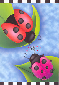 View Sweet Rendezvous Ladybugs Flag 28"x40" - 52734A