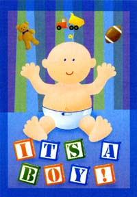 View Our New Baby Boy Garden  Flag 12"x18" - 51799A