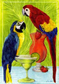 View Party Parrots Flag 28"x40" - 52841A