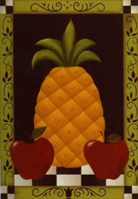 Colonial Pineapple Flag 28"x40"