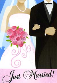 View Just Married Garden Flag 12"x18" - 51869A