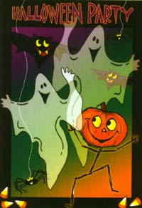 View Halloween Party Flag 28"x40" - 52878A