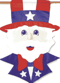 View Uncle Sam Flag 28"x40" - 52987A