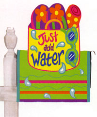 View Just Add Water Applique Mailbox Cover 18"x10.25" - 55085EG
