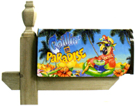 View Chillin in Paradise Magnetic Mailbox Cover 18"x24" - 56061EG