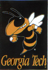 View Georgia Tech Screen Print Flag 28"x40" - 59595