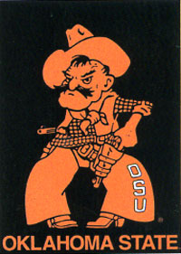 View Oklahoma State University Screen Print Flag 28x40" - 59641