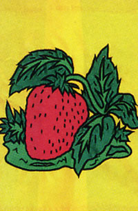View Strawberry Garden Flag 12"x16" - 65162FF