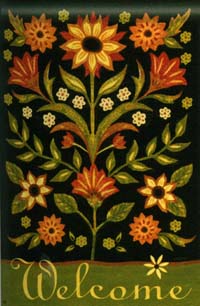 View Folk Floral Flag 28"x40" - 92663MW