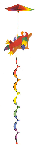 View Relaxing Parrot Wind Twirler 10"x48" - 7573CD