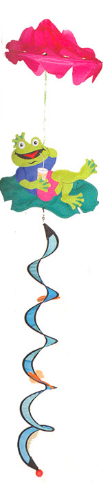 View Relaxing Frog Wind Twirler 10"x48" - 7574CD