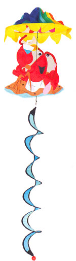 Crab Wind Twirler 10"x48"