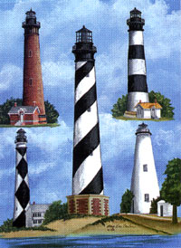 View Delmarva Lighthouses Flag 28"x40" - 9075CD