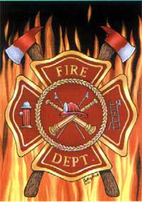 View Fire Department 28"x40" Flag - 9080CD