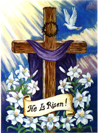 View He is Risen Garden Flag 12"x16" - 9144MCD
