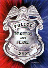 View Police Protect & Serve 28"x40" Flag - 9162CD