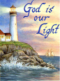 View God Is Our Light Flag 28"x40" - 9238CD