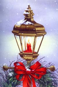 View Old Fashion Lamp Post Impressions Flag 28"x40" - 92451