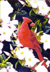 View Garden Cardinal Flag 28"x40" - 93410MW