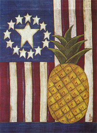 View American Flag with PIneapple Flag 28"x40" - 9366CD
