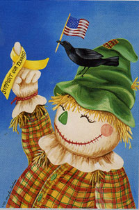 View Support Scarecrow Flag 28"x40"  **last one available** - 9404CD